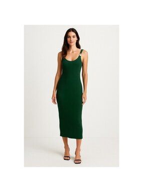 Elegant Green Midi Dress
